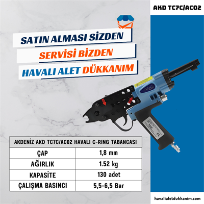 AKDENİZ AKD TC7C/AC02 Havalı C-Ring Tabancası