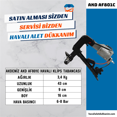 AKDENİZ AKD AF801C Havalı Klips Tabancası