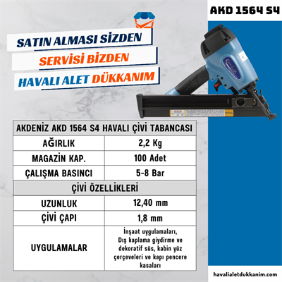 AKDENİZ AKD 1564 S4 Havalı Çivi Tabancası