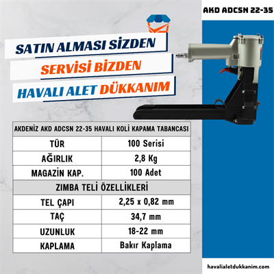 AKDENİZ AKD ADCSN 22-35 Havalı Koli Kapama Tabancası