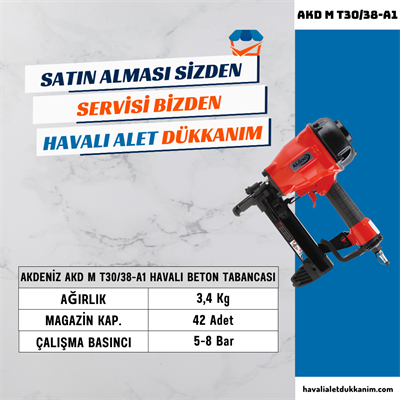 AKDENİZ AKD M T30/38-A1 Havalı Beton Tabancası