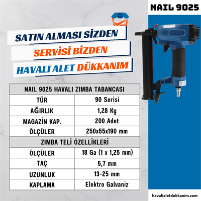 NAIL 9025 Havalı Zımba Tabancası