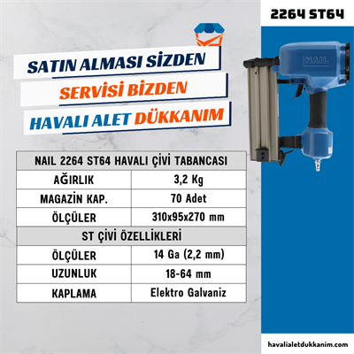 NAIL 2264 ST64 Havalı Çivi Tabancası