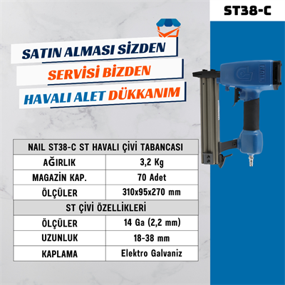 NAIL ST38-C ST Havalı Çivi Tabancası