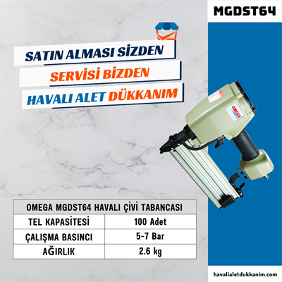OMEGA MGDST64 Ağır Tip Çivi Tabancası 18-64 mm