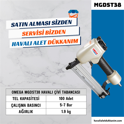 OMEGA MGDST38 Ağır Tip Çivi Tabancası 18-38 mm