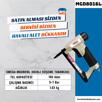 OMEGA MGD8016L Uzun Burun Döşeme Tabancası