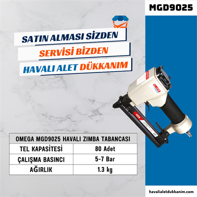 OMEGA MGD9025 U Zımba Tabancası 16-25 mm