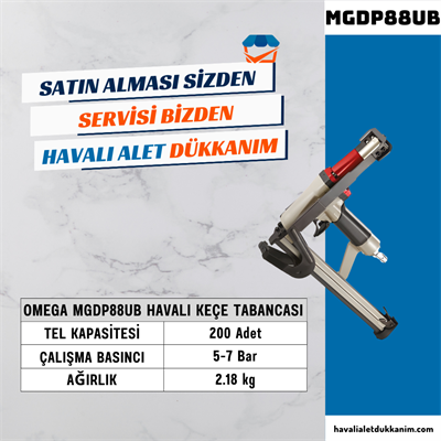 OMEGA MGDP88UB Keçe Tabancası 18-25 mm