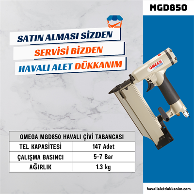 OMEGA MGD850 Başsız Çivi Tabancası 12-50 mm