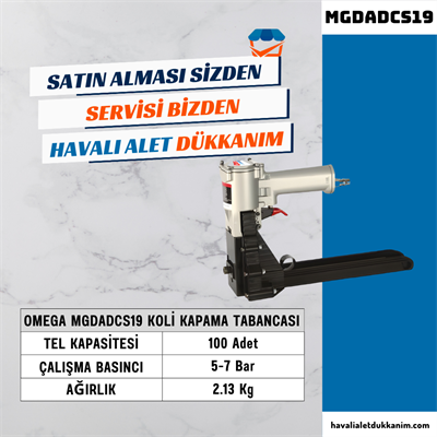 OMEGA MGDADCS19 Koli Kapama Tabancası 15-18 mm
