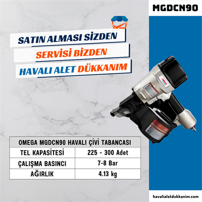 OMEGA MGDCN90 Roll Çivi Tabancası 45-90 mm