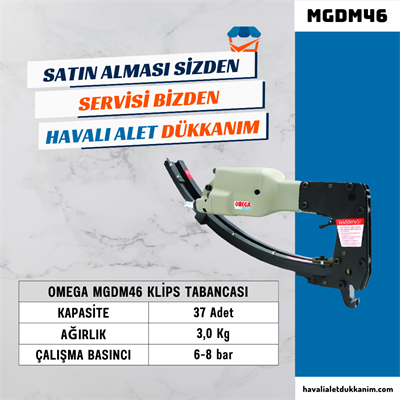 OMEGA MGDM46 Klips Tabancası
