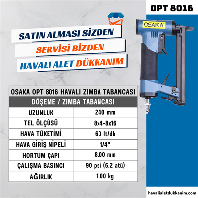 OSAKA OPT 8016 Havalı Zımba Tabancası