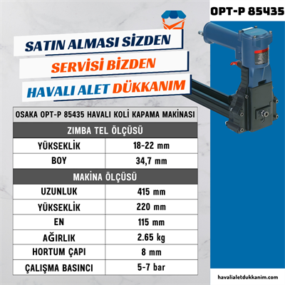 OSAKA OPT-P 85435 Havalı Koli Kapama Makinesi