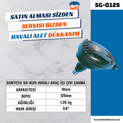 SUNTECH SG-0125 Havalı Avuç İçi Çivi Çakma