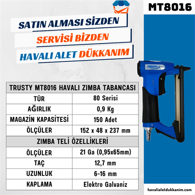 Trusty MT8016 Havalı Zımba Tabancası