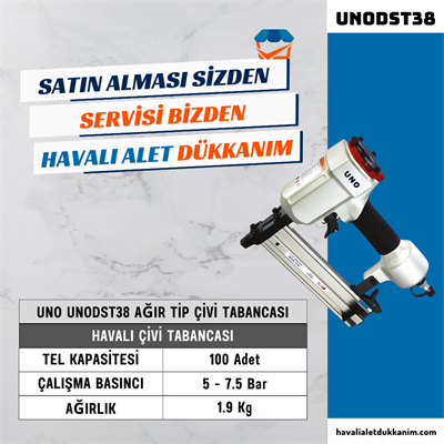 UNO UNODST38 Ağır Tip Çivi Tabancası 18-38 mm