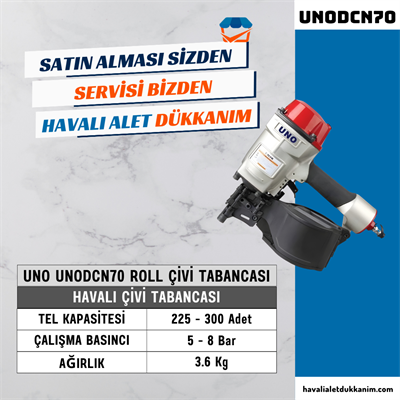 UNO UNODCN70 ROLL Çivi Tabancası 45-70 mm