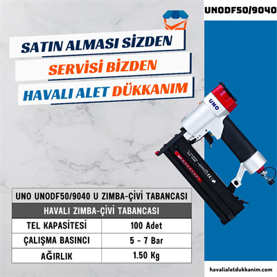 UNO UNODF50/9040 U Zımba-Çivi Tabancası 25-40 mm