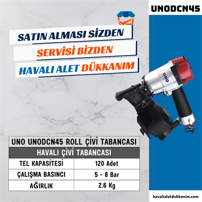 UNO UNODCN45 ROLL Çivi Tabancası 22-45 mm