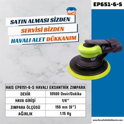 HAIS EP6151-6 Havalı Eksantrik Zımpara 150 mm