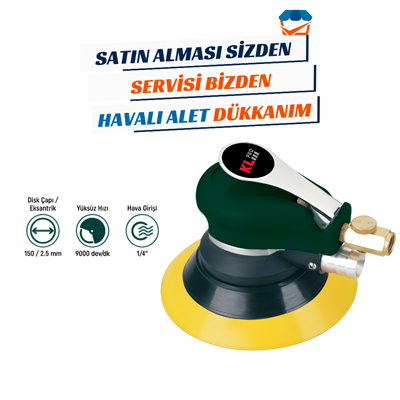 KL PRO KLHA603V6 Havalı Eksantrik Dairesel Zımpara