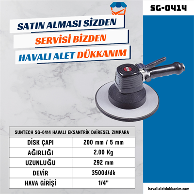 SUNTECH SG-0414 Havalı Eksantrik Dairesel Zımpara