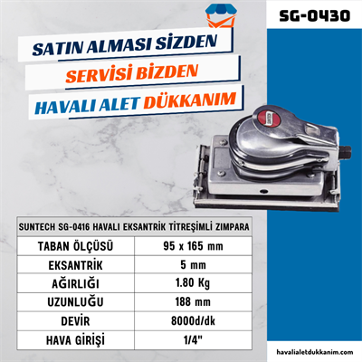 SUNTECH SG-0416 Havalı Eksantrik Titreşimli Zımpara