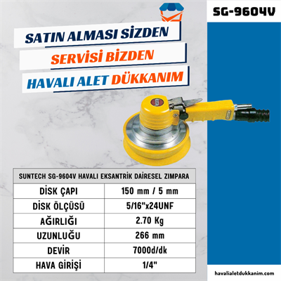 SUNTECH SG-9604V Havalı Eksantrik Dairesel Zımpara