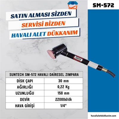 SUNTECH SM-572 Havalı Dairesel Zımpara