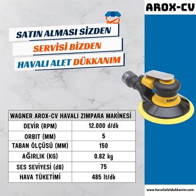 WAGNER AROX-CV Havalı Zımpara Makinesi 150 mm
