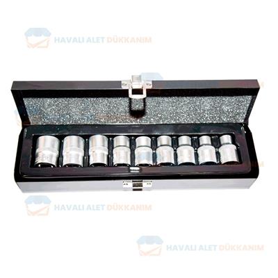 NT Tools NCSET12E CrV E Tipi Torx Lokma Seti 10 Parça 1/2