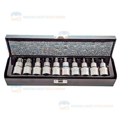NT Tools NCSET12T CrV Torx Lokma Seti 11 Parça 1/2