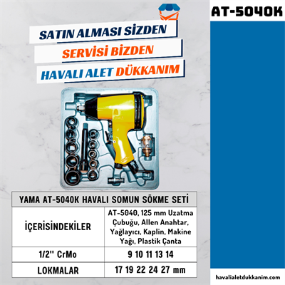 YAMA AT-5040K Havalı Somun Sökme Seti 1/2