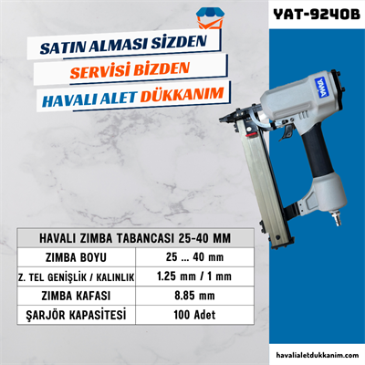 YAMA YAT-9240B Havalı Zımba Tabancası 25-40 mm