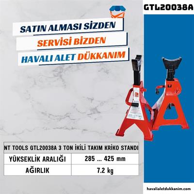 NT Tools GTL20038A 3 Ton İkili Takım Kriko Standı