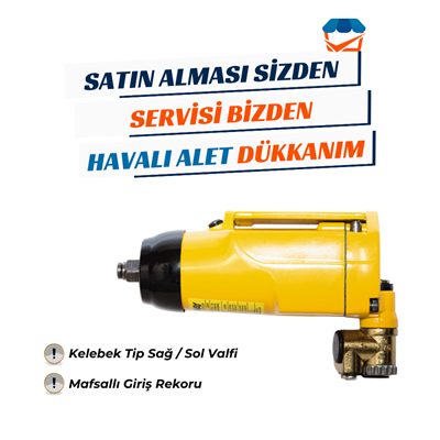 YAMA AT-5030 Havalı Avuç İçi Somun Sökme 3/8