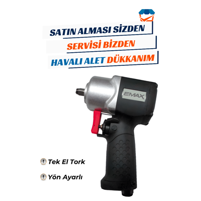 EMAX ET-1593 Havalı Mini Kompozit Somun Sökme 3/8