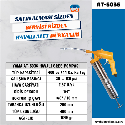 YAMA AT-6036 Havalı Gres Pompası 400 cc