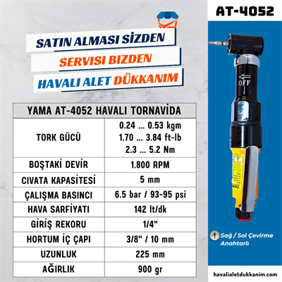 YAMA AT-4052 Havalı Tornavida 5 mm 90°