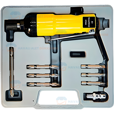YAMA AT-4060AK Havalı Tornavida Seti Düz Tip 5 mm