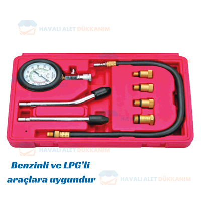 NT Tools NT0031 8 Parça Motor Kompresyon Test Cihazı
