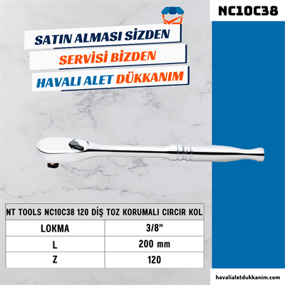 Crv 120 Diş Toz Korumalı Cırcır Kol
