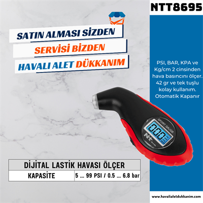 NT Tools NTT8695 Dijital Lastik Havası Ölçer