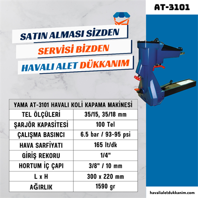 YAMA AT-3101 Havalı Koli Kapama Makinesi