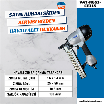 YAMA YAT-N851-CE115 Havalı Zımba Çakma Tabancası
