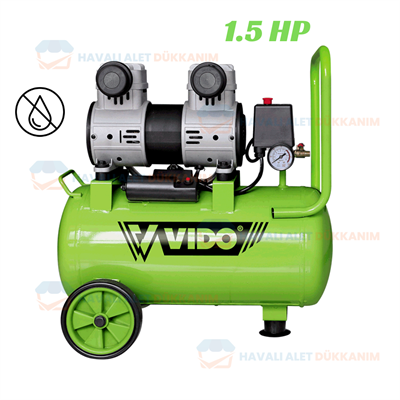 VIDO WD060212415 Kompresör Yağsız ve Sessiz 24 Lt
