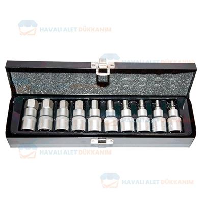 NT Tools NCSET12AL CrV Allen Lokma Seti 11 Parça 1/2