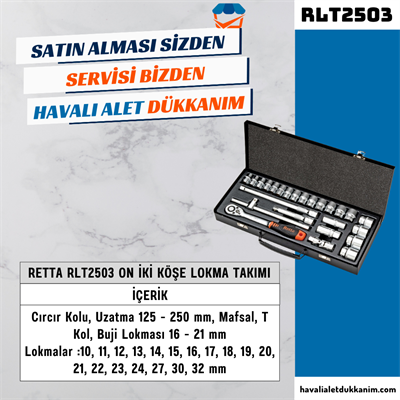 RETTA RLT2503 On İki Köşe Lokma Takımı 25 Parça 1/2